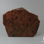 Обсидиан коричневый, полированный срез 13,6х10,6х4,1 см